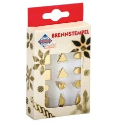 Pebaro Stempelset Vormen Voor Houtbrandpen, Vierkant, Driehoek, Ovaal
