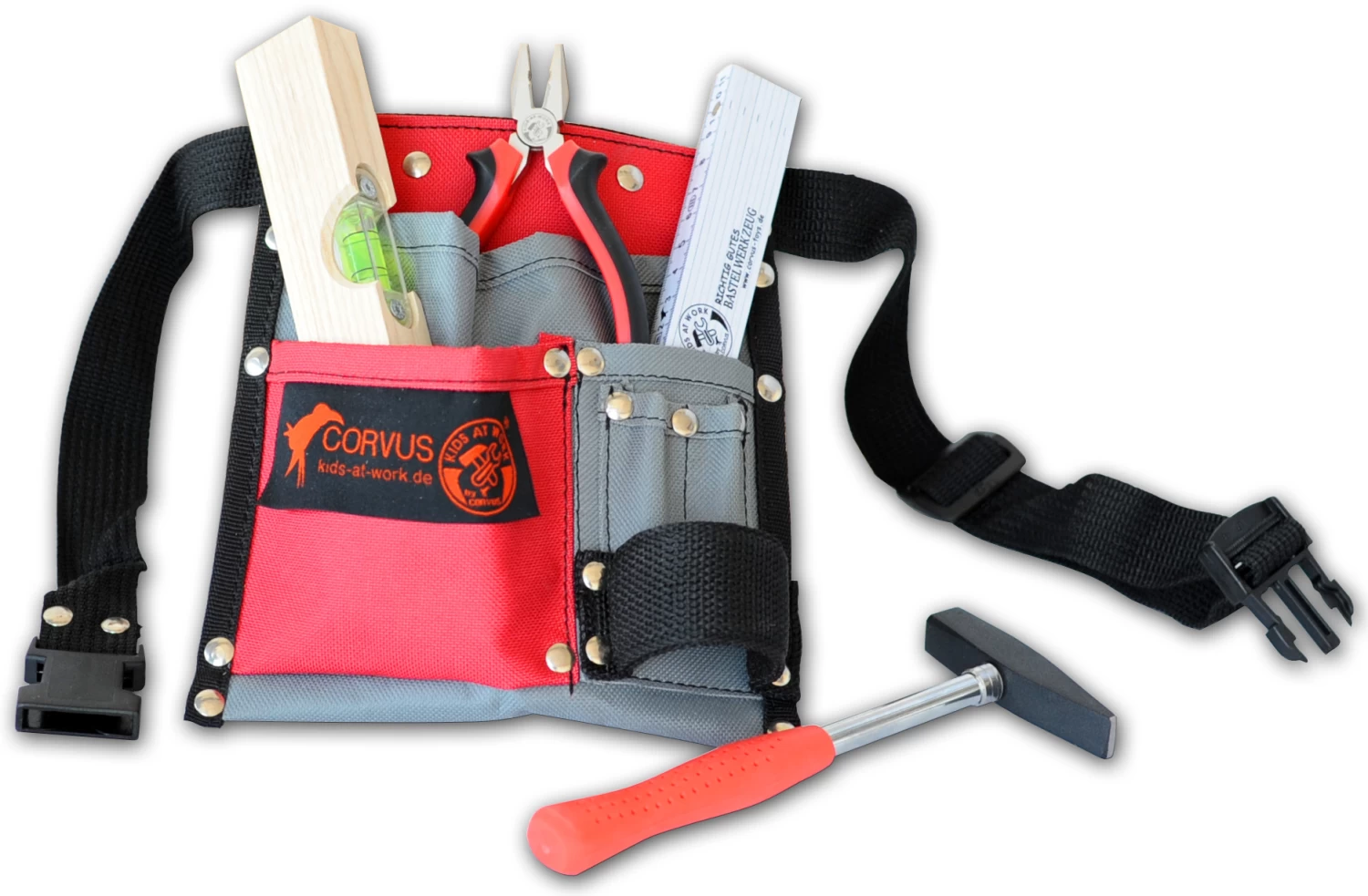 Kids At Work Kindergereedschap Gereedschapsgordel 01 Van Textiel Met Inhoud