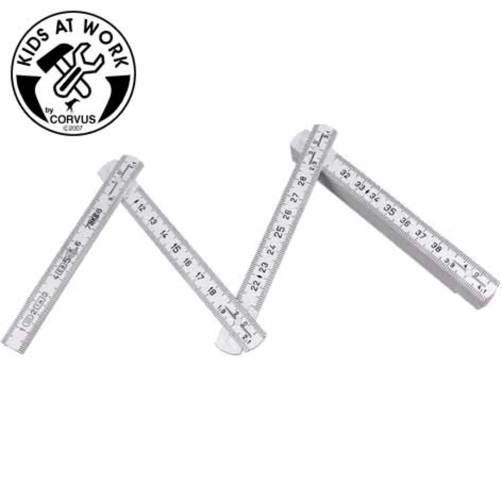 Kids At Work Kindergereedschap Duimstok Voor Kinderen 1meter Lengte - Afbeelding 2