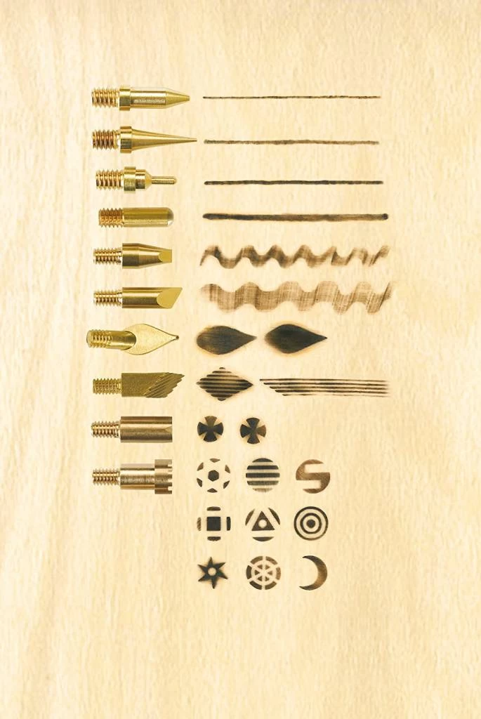 Pebaro Uitgebreide Set Met Houtbrandpen En Diverse Stempels - Afbeelding 2