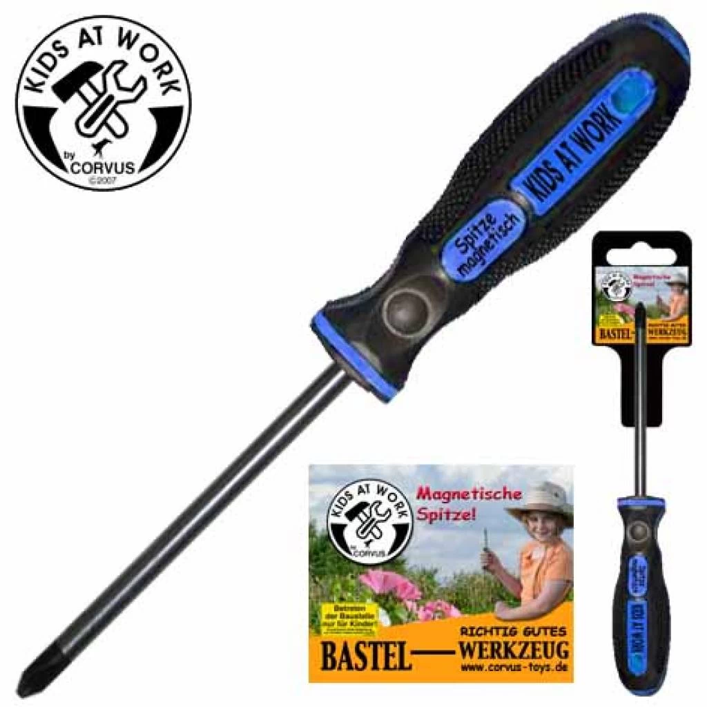 Kids At Work Kindergereedschap Kruiskopschroevendraaier - Kruiskop Normaal - Afbeelding 2