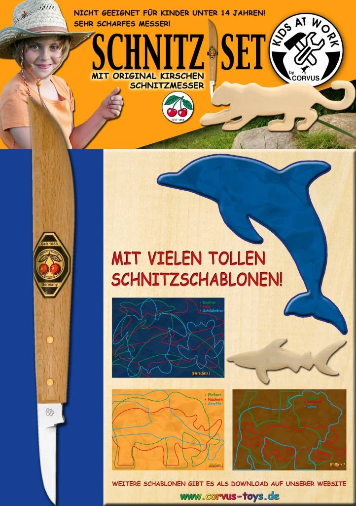 Kids At Work Kindergereedschap Snijmes Voor Houtknutselwerkjes