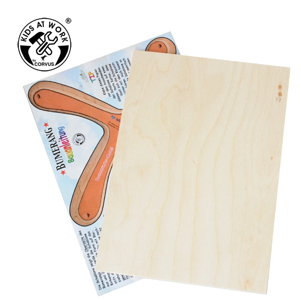 Kids At Work Kindergereedschap Boemerang Uit Hout, Zelfbouwpakket - Afbeelding 4