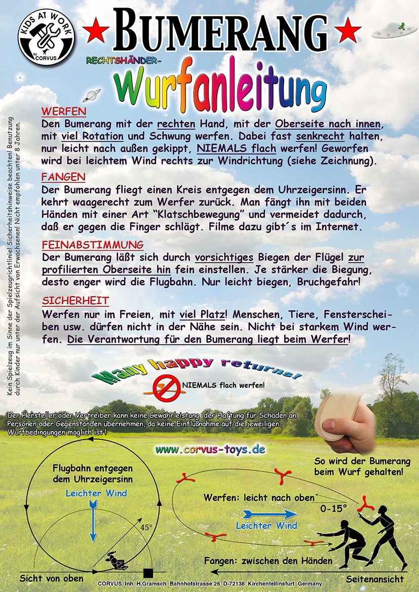 Kids At Work Kindergereedschap Boemerang Uit Hout, Zelfbouwpakket - Afbeelding 5