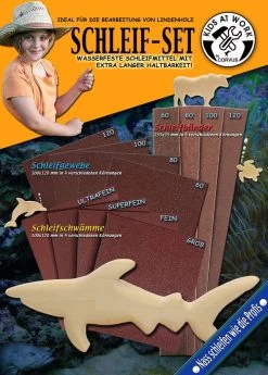 Kids At Work Kindergereedschap Set Van 12 Verschillende Soorten Schuurpapier