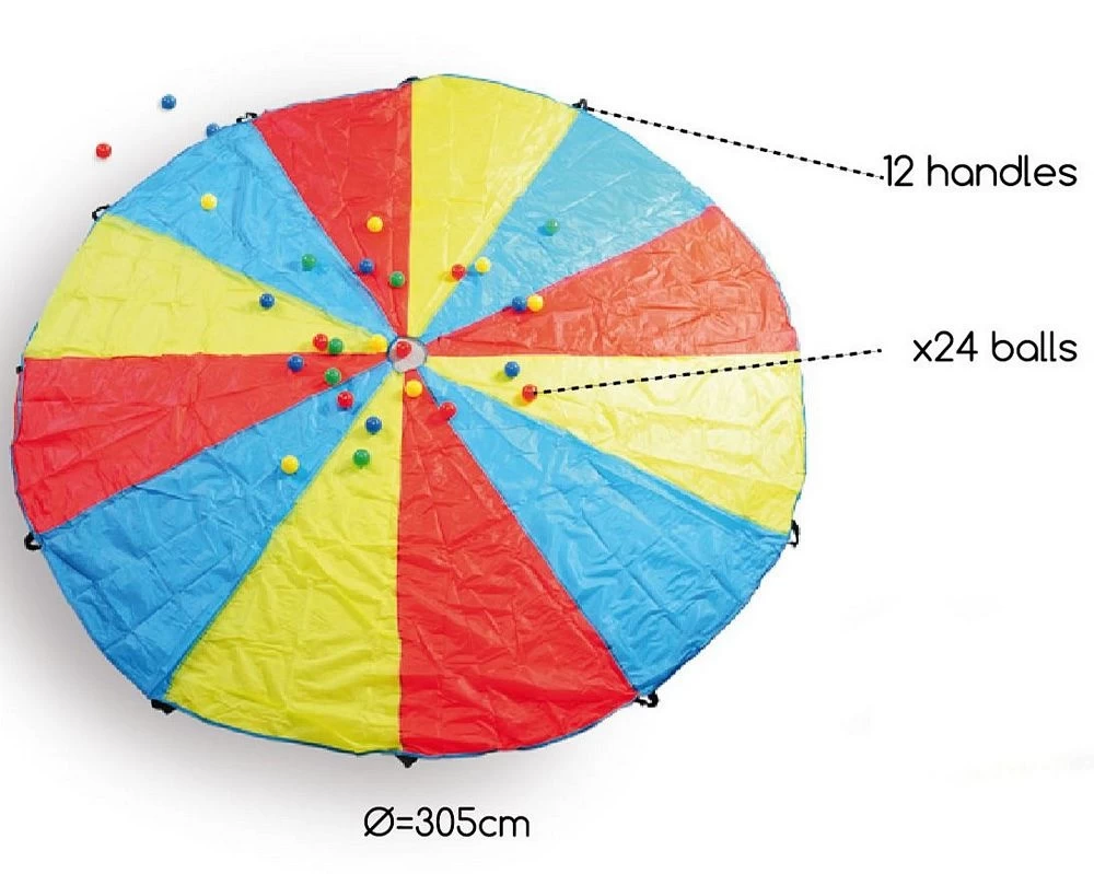 BS Toys BS Toys Parachute Samenwerkingsspel - Afbeelding 3