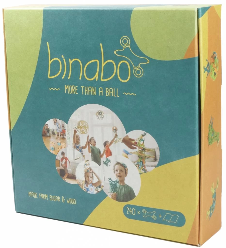 TicToys Ecologisch Beweegspeelgoed Binabo Mix: 240 Constructieschijfjes Van Bioplastic - Vanaf 6 Jaar - Afbeelding 3