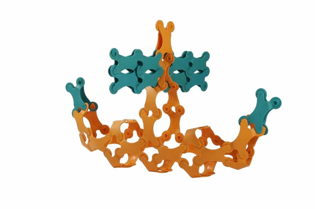 TicToys Ecologisch Beweegspeelgoed Binabo Mix: 240 Constructieschijfjes Van Bioplastic - Vanaf 6 Jaar - Afbeelding 4