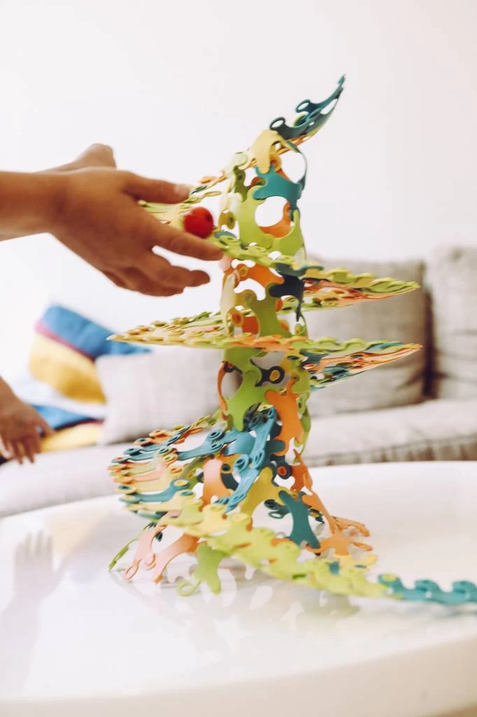 TicToys Ecologisch Beweegspeelgoed Binabo Mix: 240 Constructieschijfjes Van Bioplastic - Vanaf 6 Jaar - Afbeelding 5