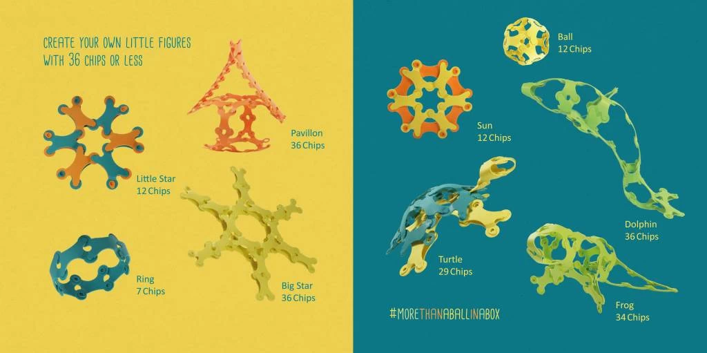 TicToys Ecologisch Beweegspeelgoed Binabo Mix: 240 Constructieschijfjes Van Bioplastic - Vanaf 6 Jaar - Afbeelding 7