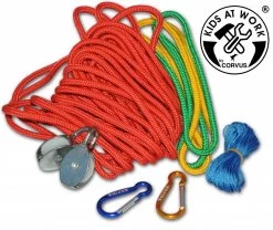 Kids At Work Kindergereedschap Multi Kabel Kabelbaan - Overhevelen Met Touw