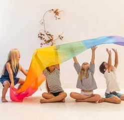 Sarah's Silks Speelzijde Sarah's Silks Reuze Speelzijde Regenboog