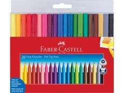 Viltstift Faber Castell Grip Colour Etui A 20st.