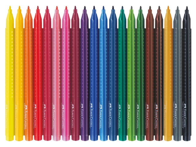 Viltstift Faber Castell Grip Colour Etui A 20st. - Afbeelding 3