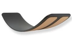 TicToys Ecologisch Beweegspeelgoed TicToys Das Brett Flexibel Balansbord Zwart Kurk Onderlaag