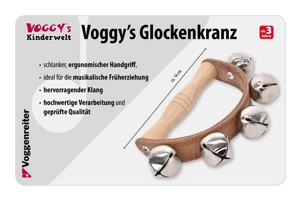 Voggenreiter Kindermuziekinstrumenten Bellenkrans Voor Jonge Kinderen - Afbeelding 4