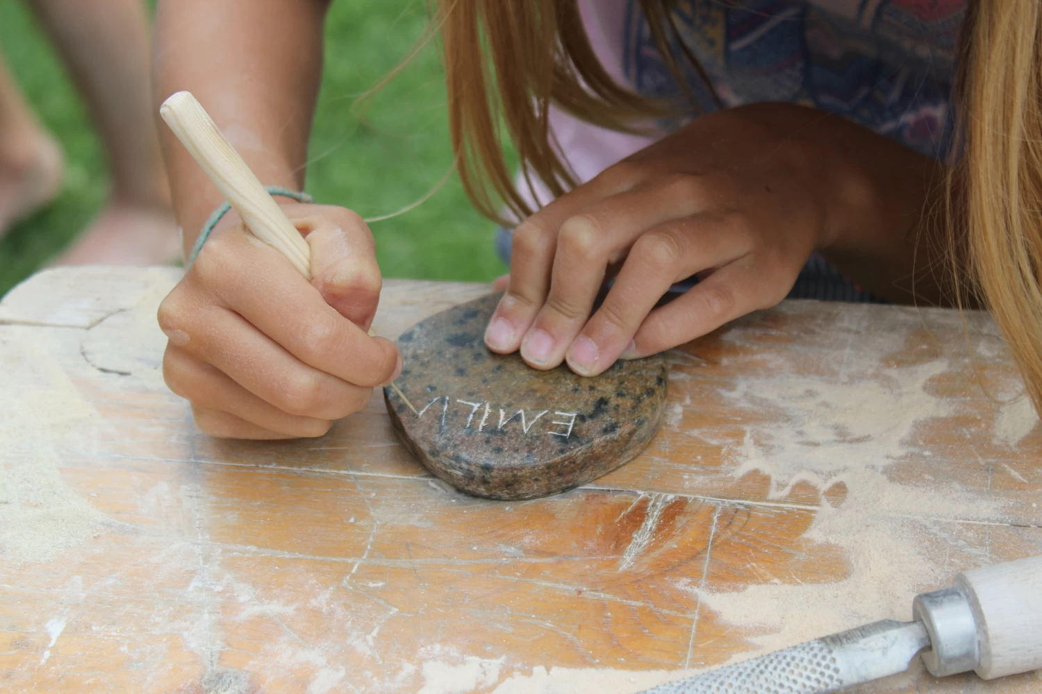Kunstwerk Kunstwerk Speksteen Graveerset - Afbeelding 6