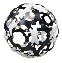 TicToys Ecologisch Beweegspeelgoed TicToys Binabo Constructiespeelgoed 60 Stuks Zwart En Wit