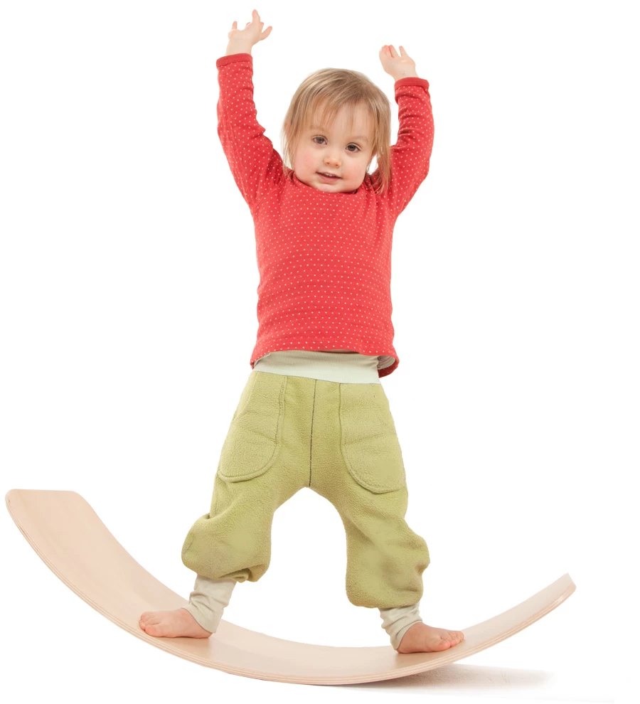 TicToys Ecologisch Beweegspeelgoed TicToys Das Brett Flexibel Balansbord Geel - Afbeelding 6