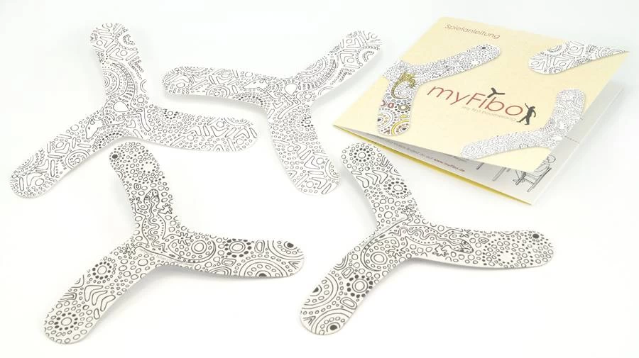 TicToys Ecologisch Beweegspeelgoed MyFibo - Een Boemerang Voor Binnen!