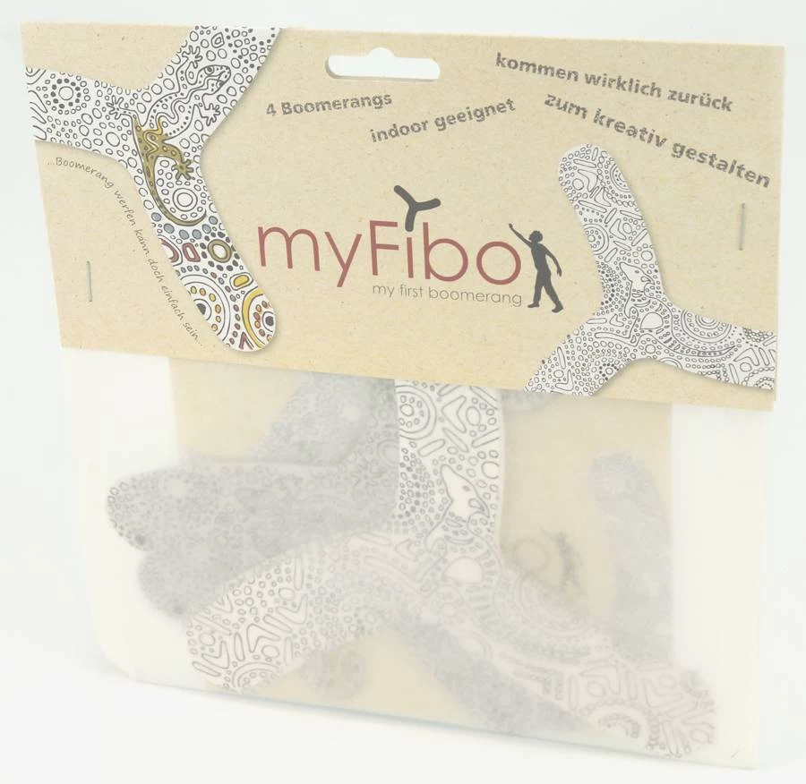 TicToys Ecologisch Beweegspeelgoed MyFibo - Een Boemerang Voor Binnen! - Afbeelding 2