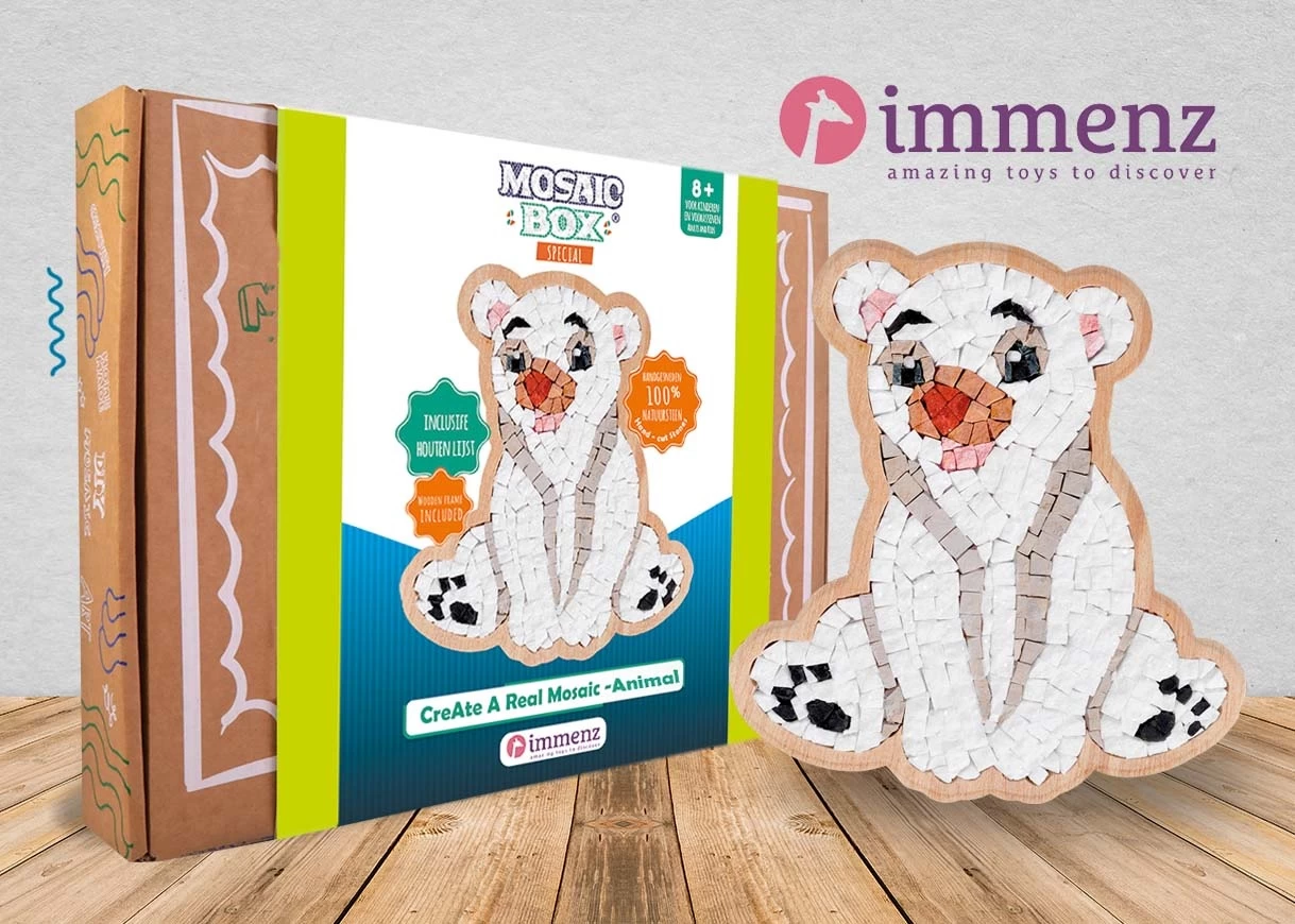 Neptune Mosaic Mozaïek DIY IJsbeer 153 - Afbeelding 3