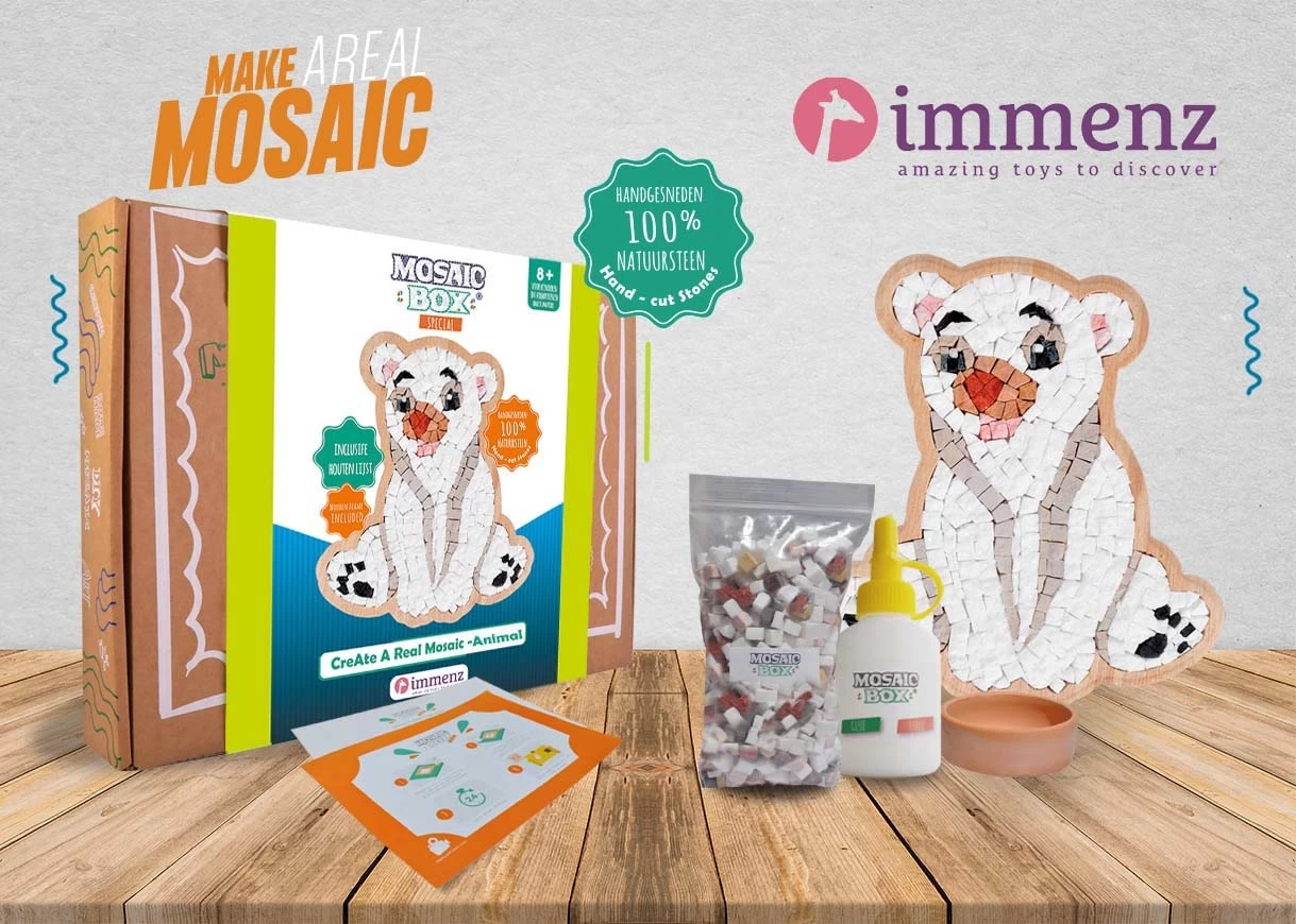 Neptune Mosaic Mozaïek DIY IJsbeer 153 - Afbeelding 4