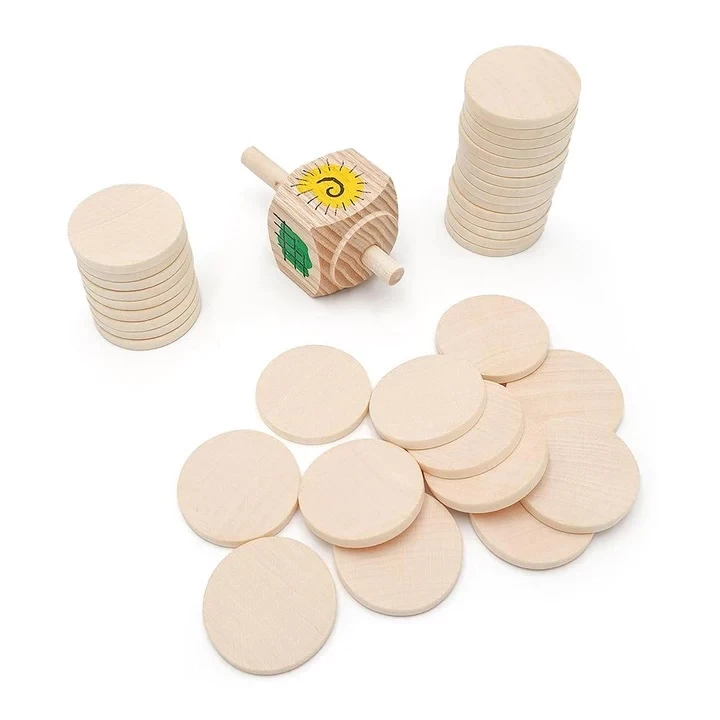 Mader Houten Tollen Mader Middeleeuws Trendlspel - Afbeelding 4