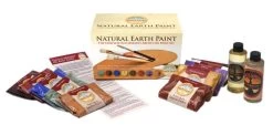 Natural Earth Paint Natuurlijke Kinderverf En Kunstverf Complete Ecologische Olieverf Startset Inclusief 10 Kleuren Pigment