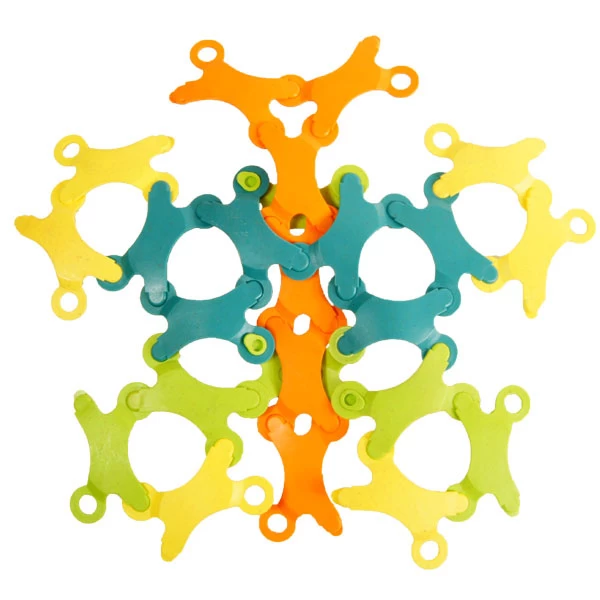 TicToys Ecologisch Beweegspeelgoed Binabo Bioplastic Constructiespeelgoed 24 Chips - Afbeelding 7