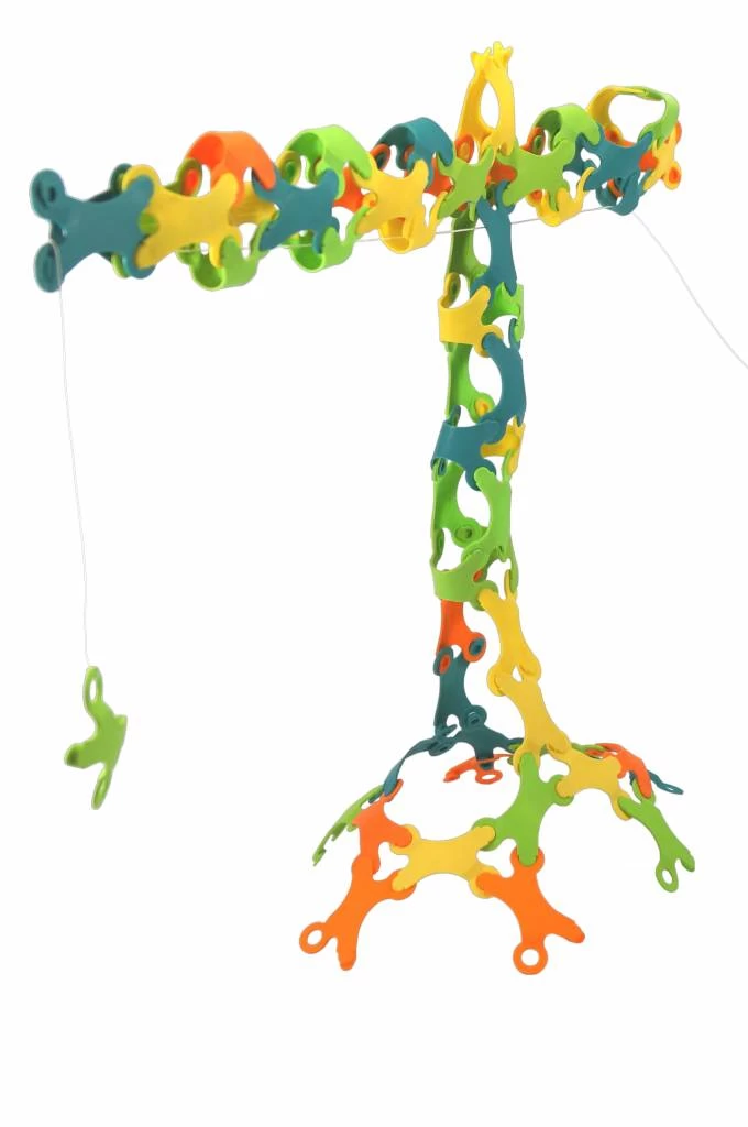 TicToys Ecologisch Beweegspeelgoed Binabo Mix: 60 Constructieschijfjes Van Bioplastic - Afbeelding 2