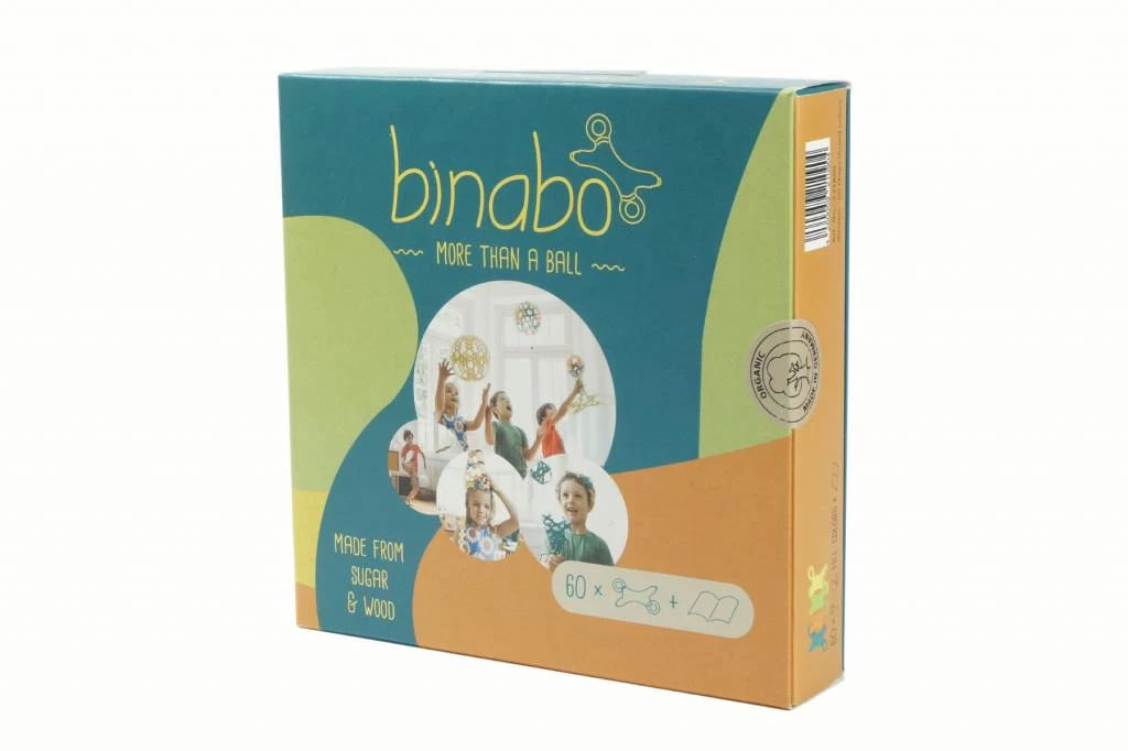 TicToys Ecologisch Beweegspeelgoed Binabo Mix: 60 Constructieschijfjes Van Bioplastic - Afbeelding 10