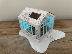 Litogami Zonne-energie Bouwpakketten Litogami Bouwpakket Tuinkas Met Zonnepaneel