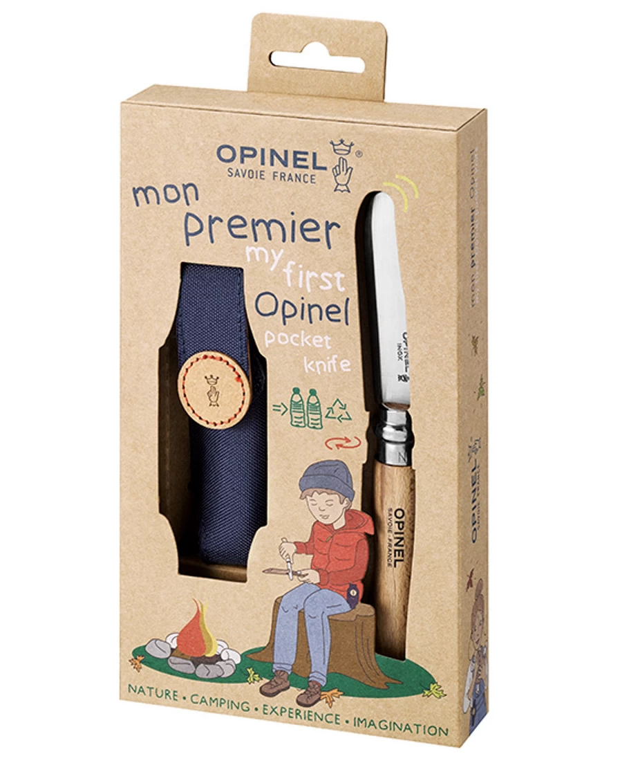 Opinel Kinderzakmessen Mijn Eerste Kinderzakmes In Etui - My First Opinel In Etui