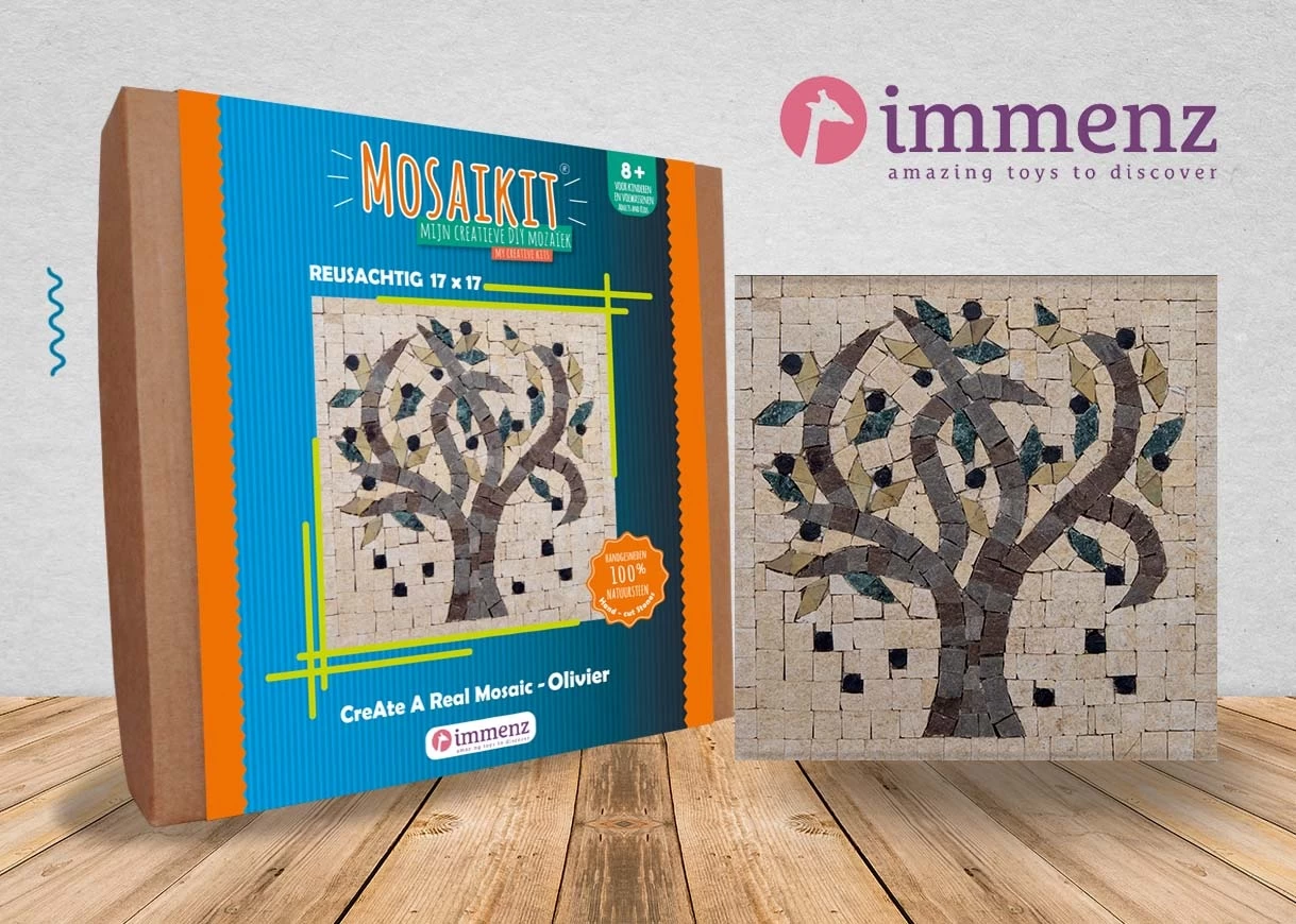 Neptune Mosaic Mosaikit Mozaiek Olijfboom 17 Cm - Afbeelding 4