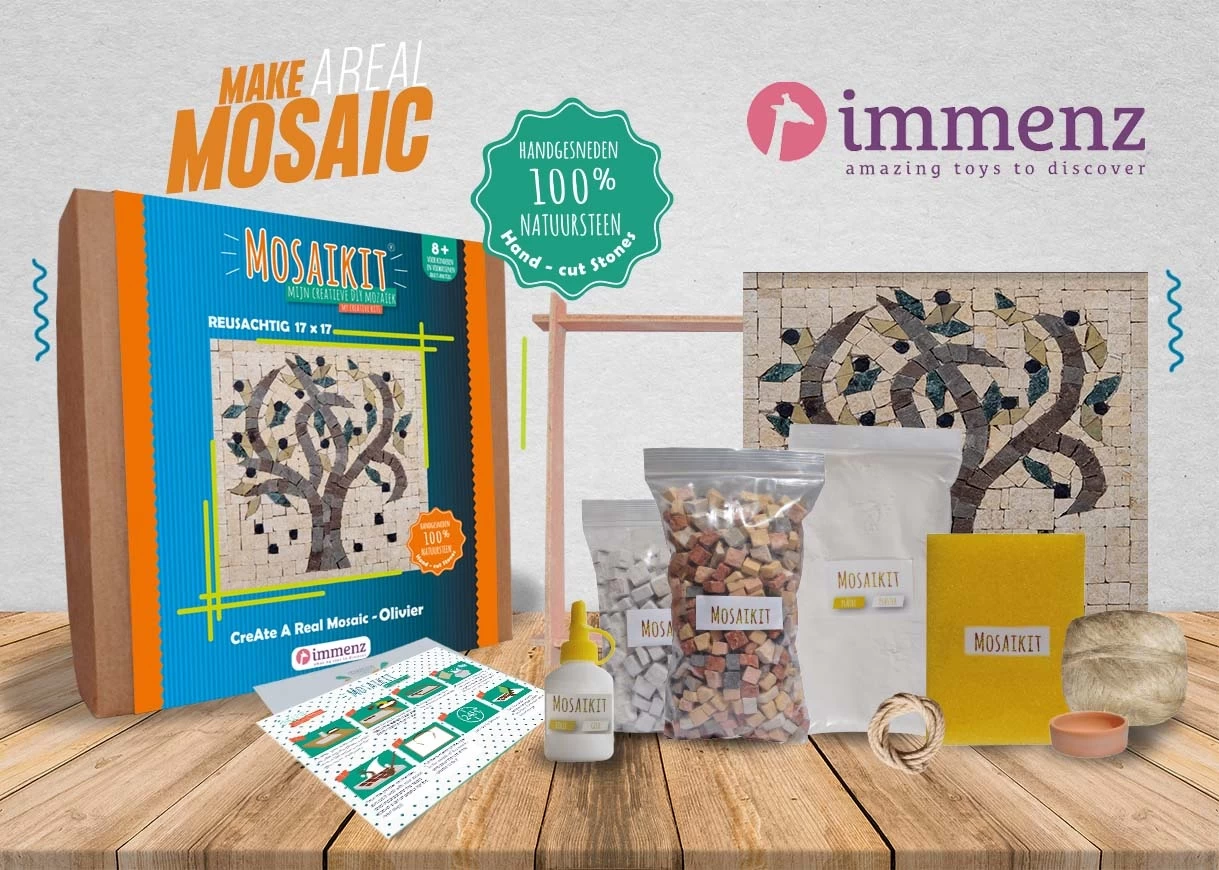 Neptune Mosaic Mosaikit Mozaiek Olijfboom 17 Cm - Afbeelding 5