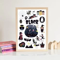 Poppik Poppik Stickerposter Mini Black - Booo