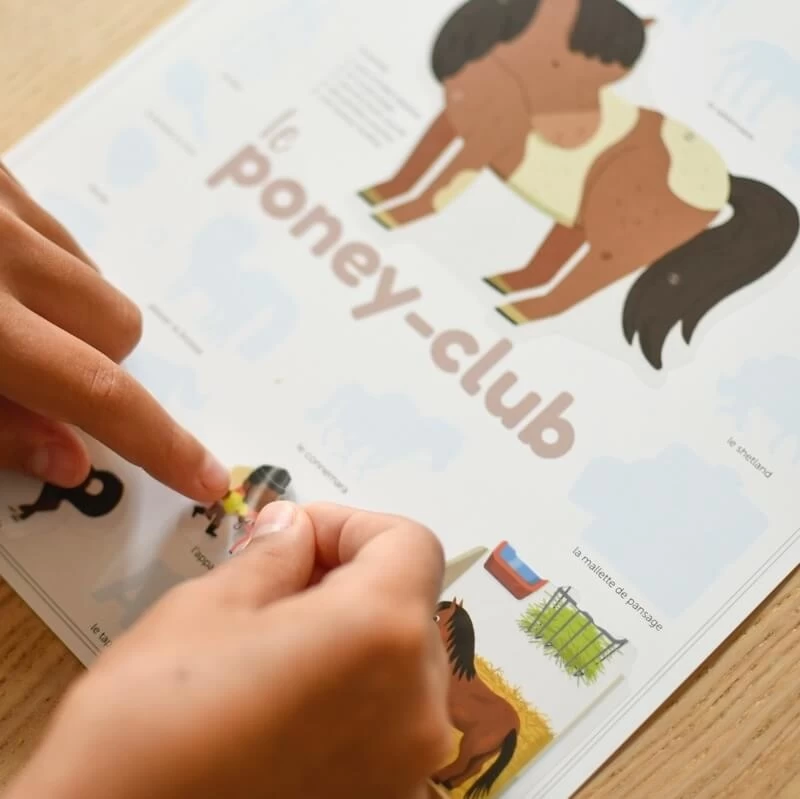 Poppik Poppik Kleine Stickerposter Pony Club - Afbeelding 4