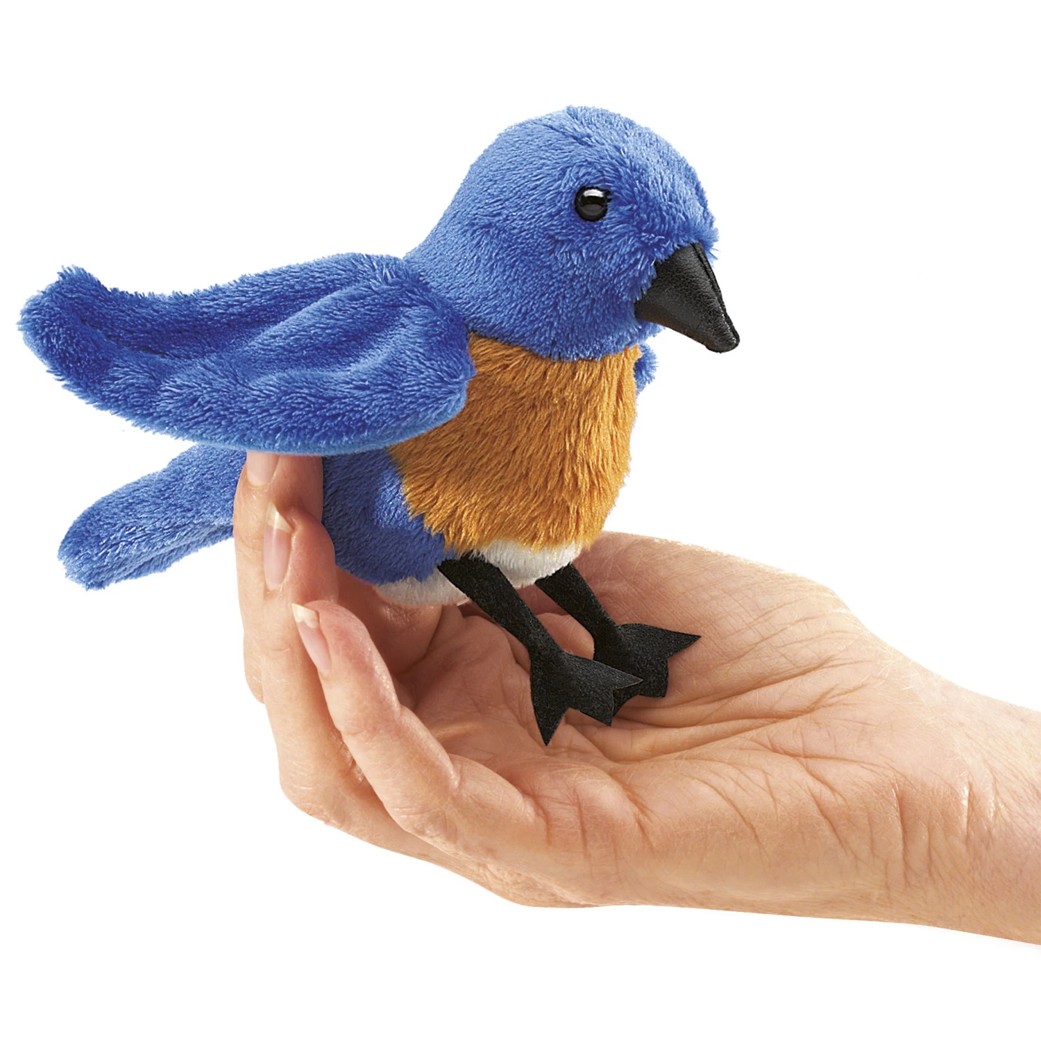 Folkmanis Handpoppen En Poppenkastpoppen Folkmanis Vingerpop Bluebird