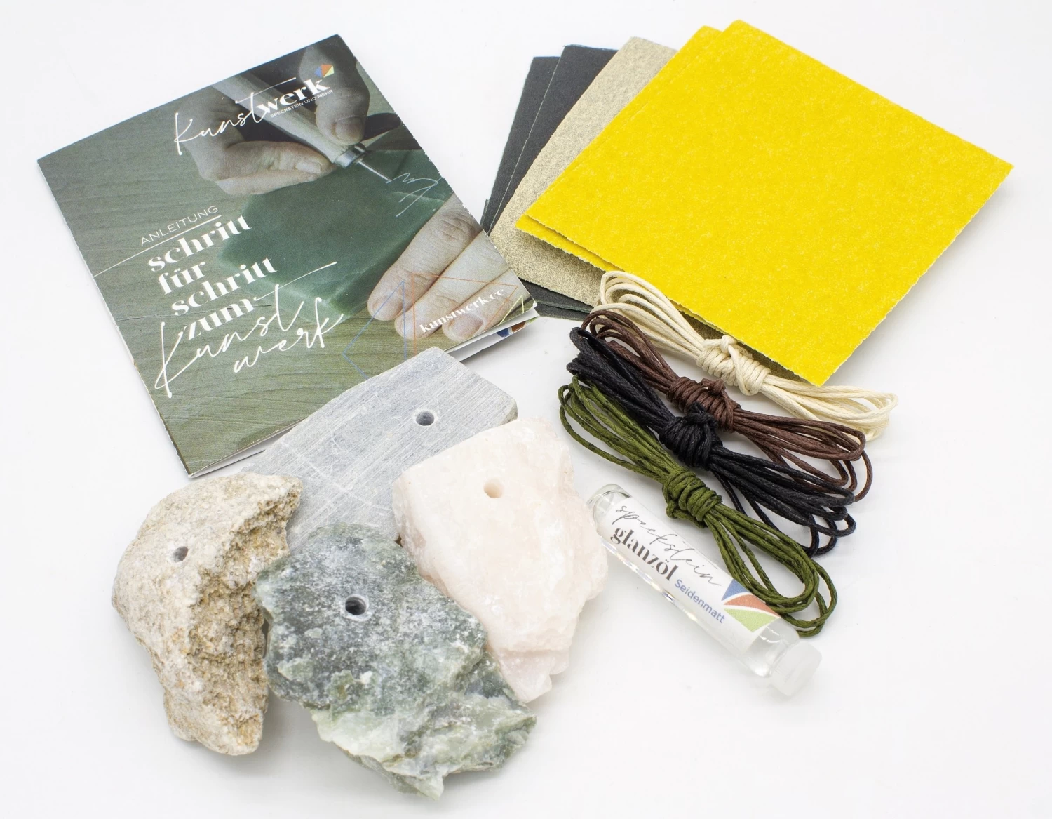 Kunstwerk Kunstwerk Amuletten Set Speksteen - 4 Stuks - Afbeelding 2