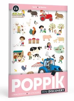 Poppik Poppik Stickerposter Mini - Thema Boerderij