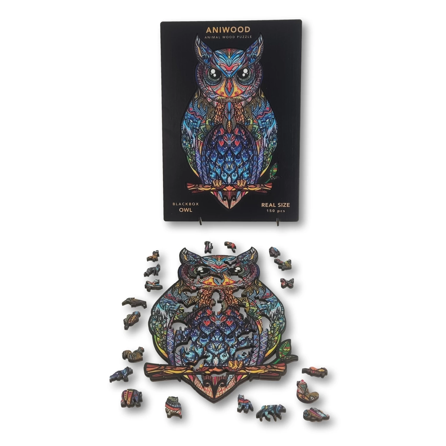 Aniwood Aniwood Puzzel Uil Medium - Afbeelding 7
