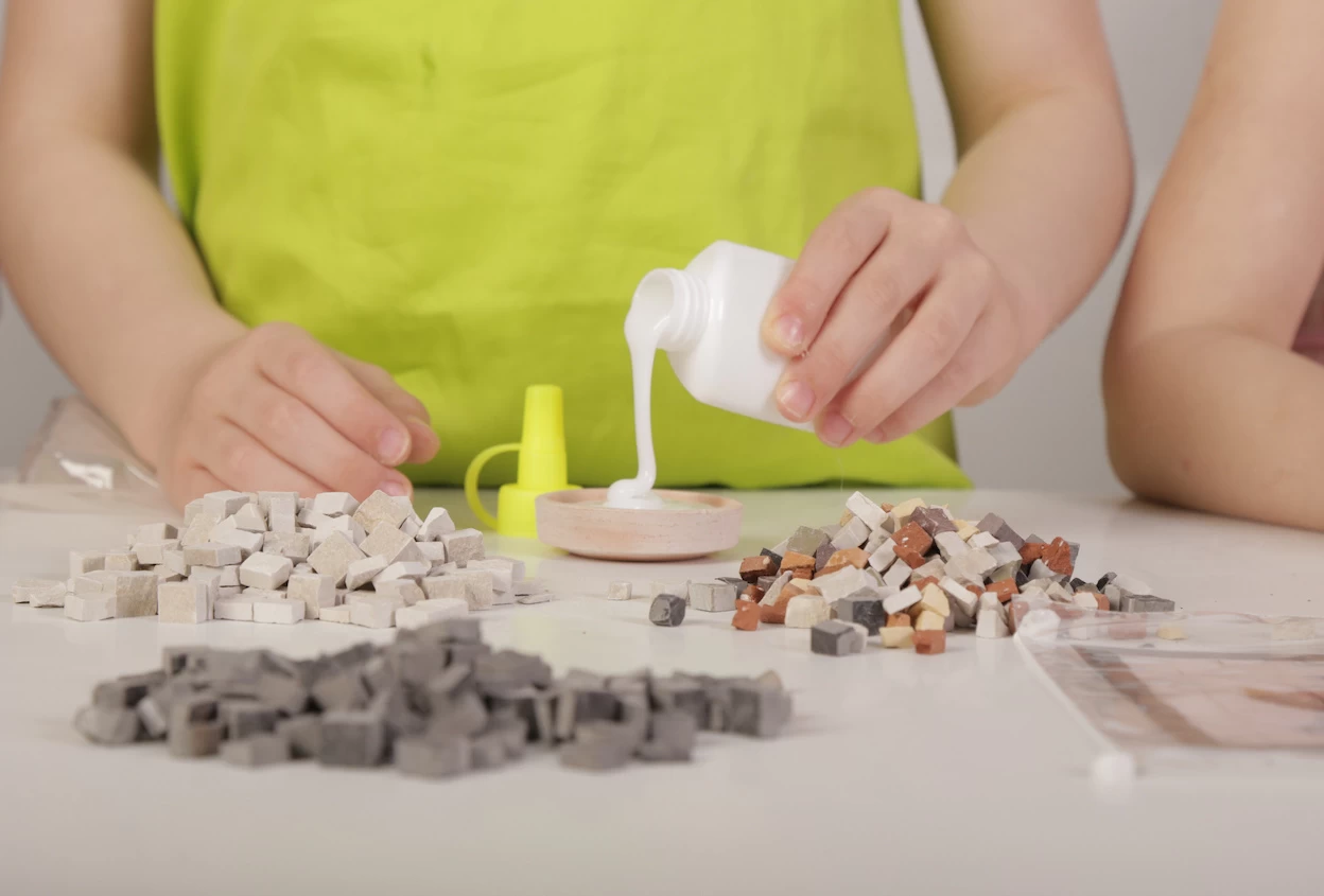 Neptune Mosaic Mosaicbox - Mozaiek Met Lijst Nijlpaard 17 Cm - Afbeelding 5