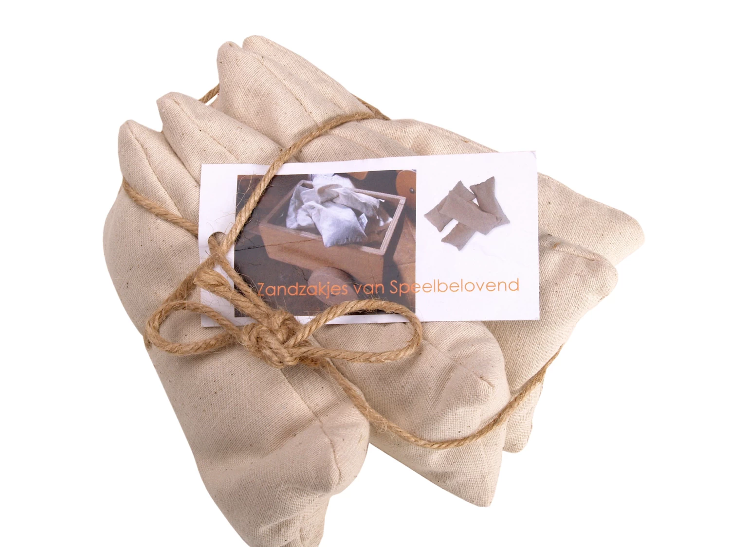 Speelbelovend Speelbelovend Zandzakjes - Set Van 4 Wit - 250 G