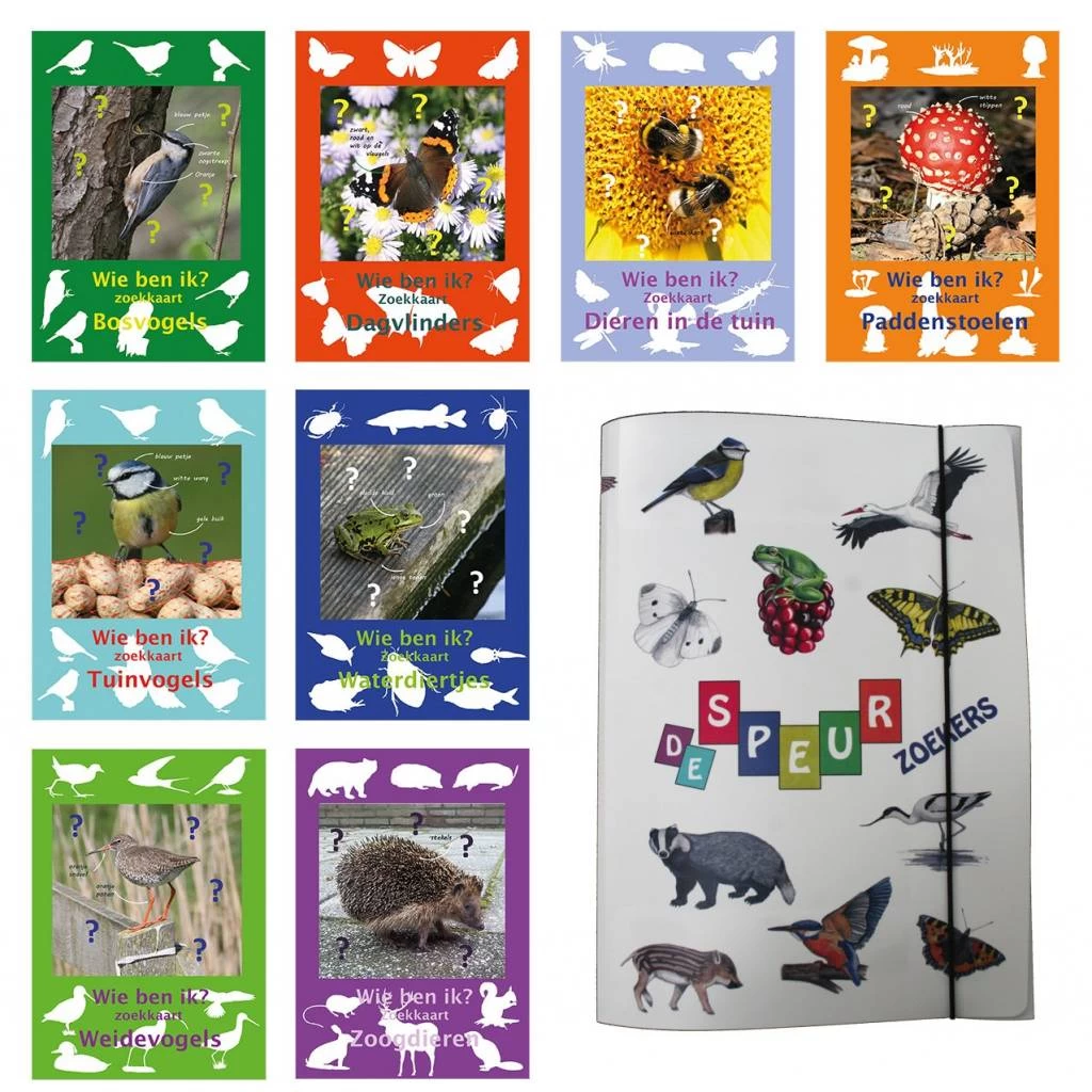 Tringa Paintings Achtdelige Set Inclusief Map Dierenzoekkaarten