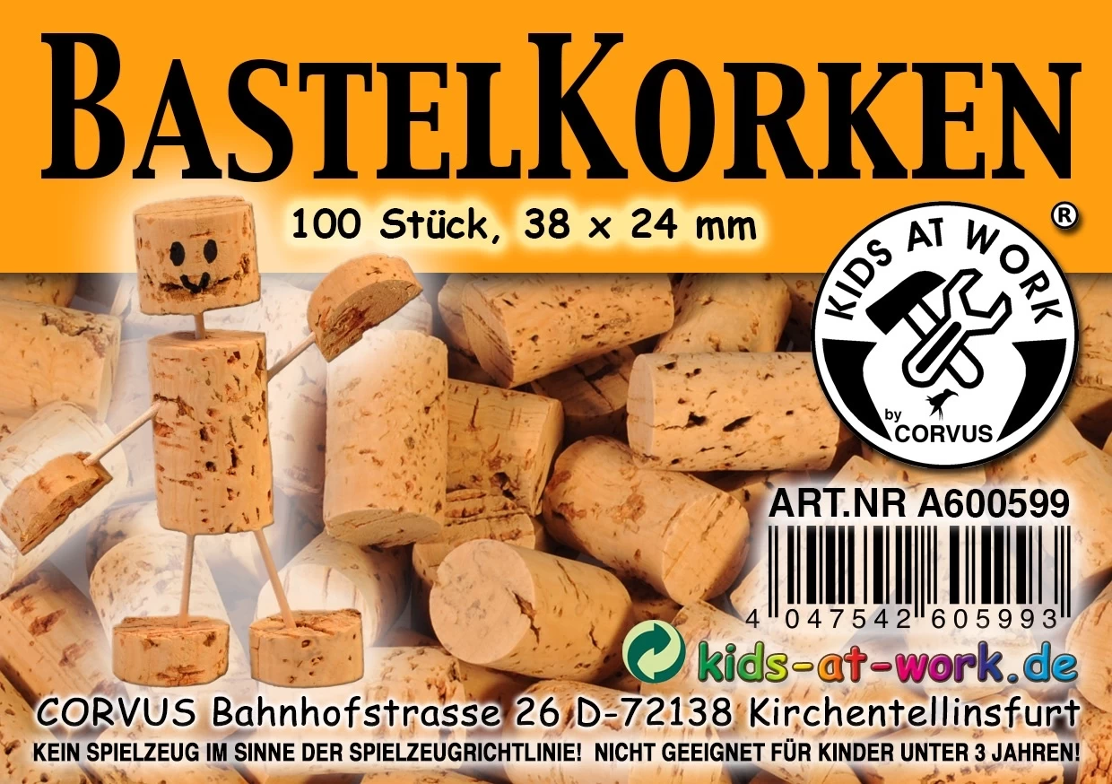 Kids At Work Kindergereedschap Kurken Om Mee Te Knutselen - Afbeelding 3