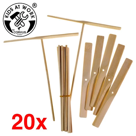 Kids At Work Kindergereedschap Set Van Twintig Helikopterspelletjes