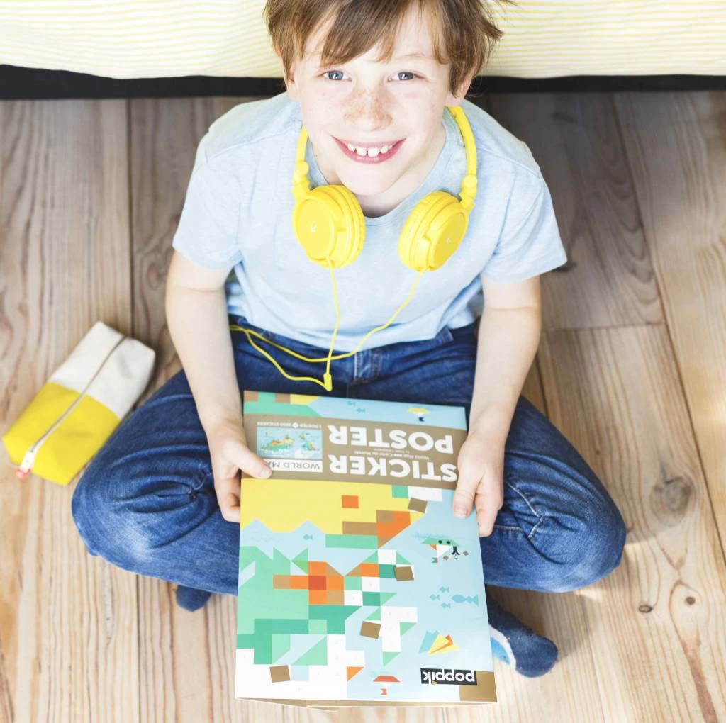 Poppik Make Your Own Sticker Poster - WORLD MAP - Afbeelding 6