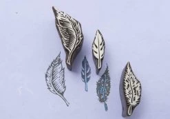 Blockwallah Blokstempel Feather Set - Veren Set