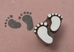 Blockwallah Blokstempel Little Footsteps - Baby Voetstap